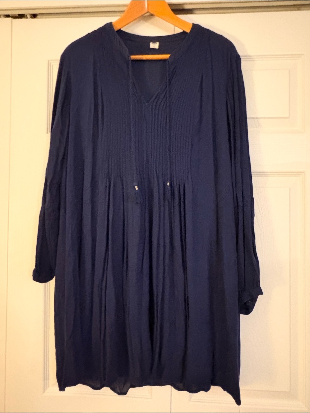 Old Navy Navy Peasant Tunic Dress